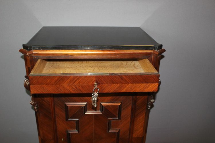 Napoleon III safe in a 19th century rosewood cabinet