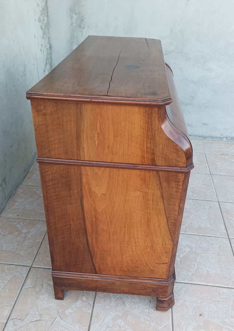 Commode secrétaire Louis Philippe en noyer