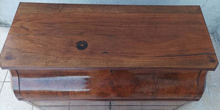 Commode secrétaire Louis Philippe en noyer