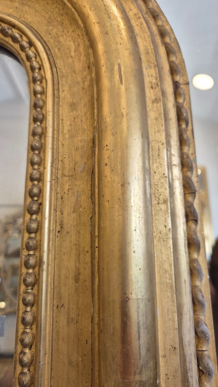 Spiegel Louis Philippe Vergoldung Blattgold