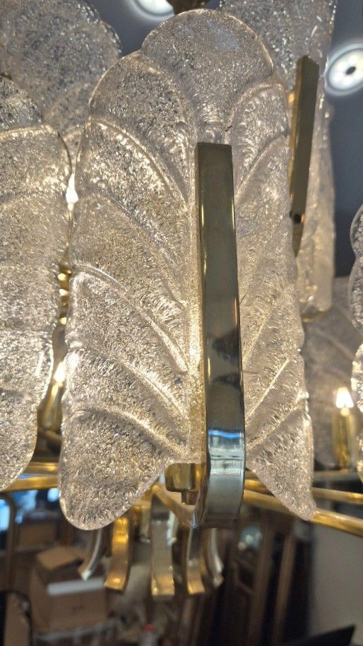 Lustre Orrefors designer carl-fagerluz 15 lumieres