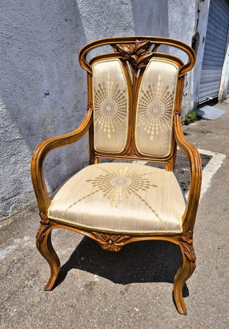 Paire de fauteuils art nouveau, début XXème siècle