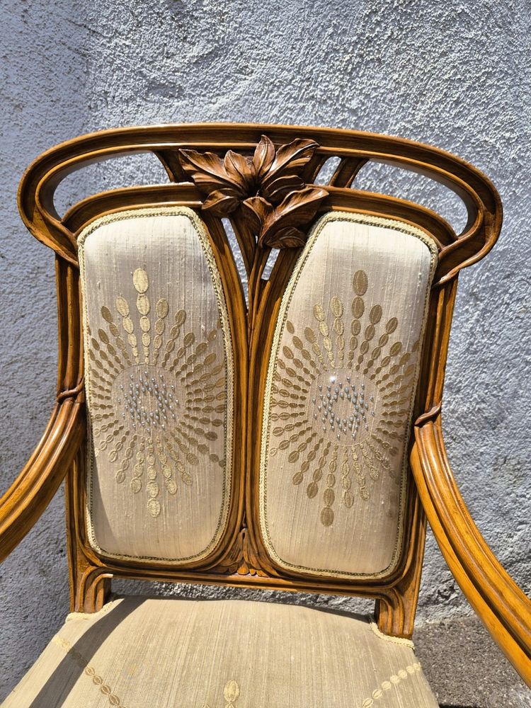 Paire de fauteuils art nouveau, début XXème siècle