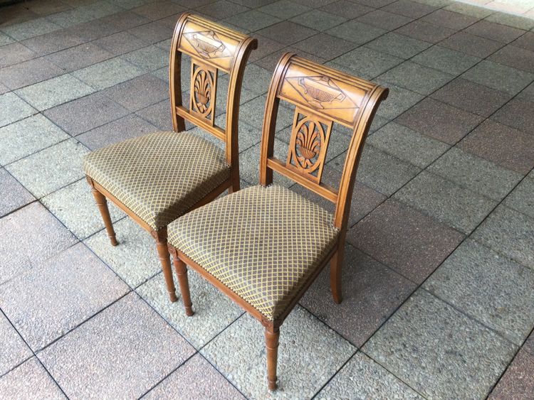 Paire de chaises de style Directoire
