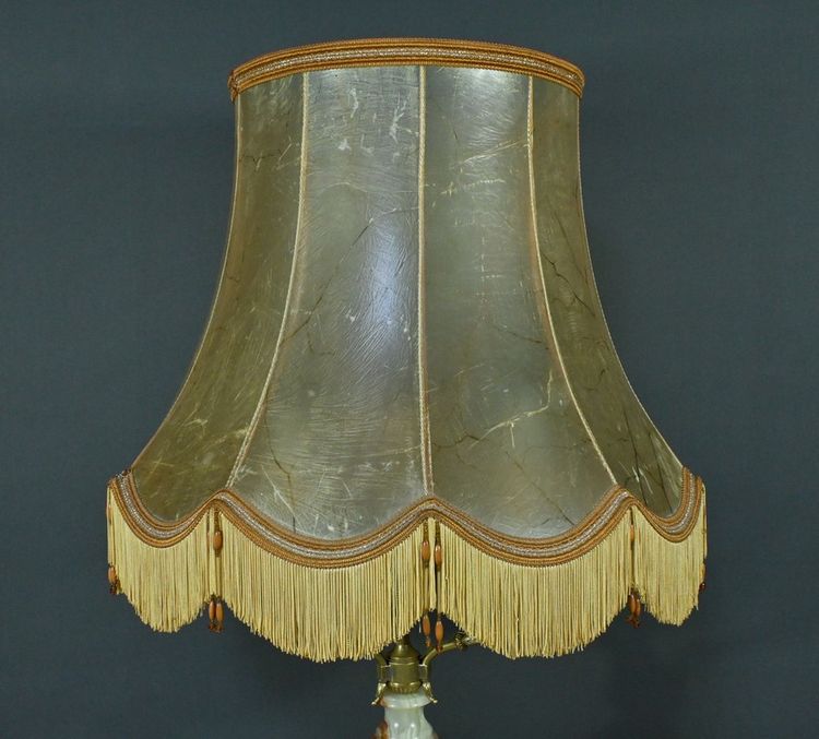 Bedeutende Lampe aus Onyx und Bronze, Stil Louis XVI - 20.
