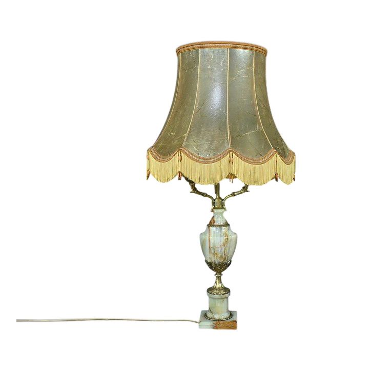 Bedeutende Lampe aus Onyx und Bronze, Stil Louis XVI - 20.
