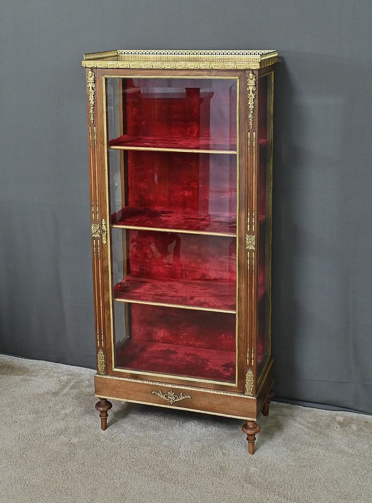 Vitrine en Acajou, style Louis XVI – Milieu XXe