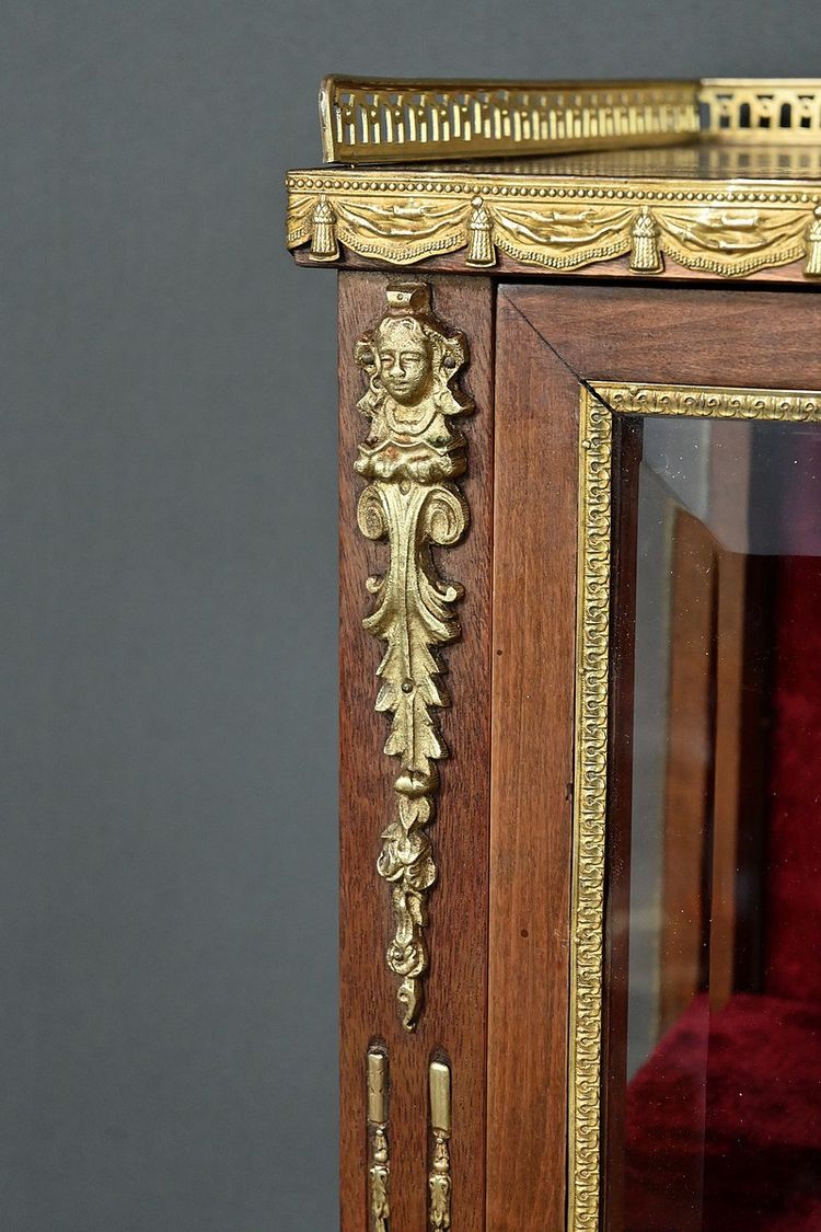 Vitrine en Acajou, style Louis XVI – Milieu XXe