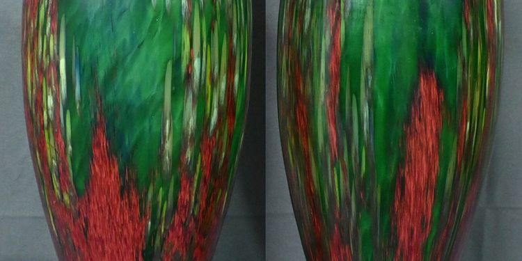 Pair of Pate de Verre Vases - Mid 20th century