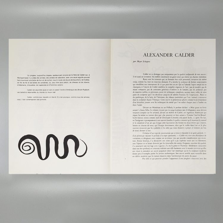 Alexander Calder "Derriere Le Miroir" n. 156 mit sieben Lithographien von Maeght Editeur.