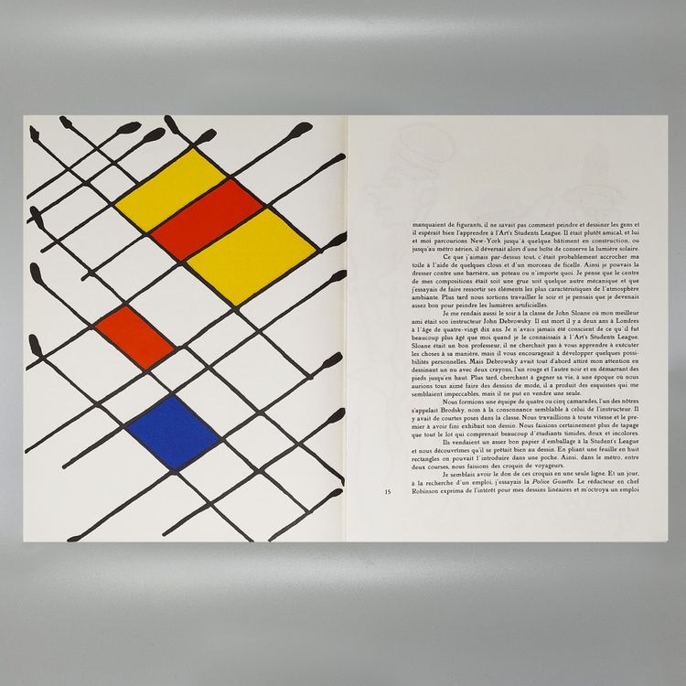 Alexander Calder "Derriere Le Miroir" n. 156 mit sieben Lithographien von Maeght Editeur.