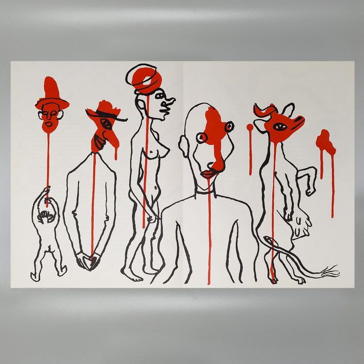 Alexander Calder "Derriere Le Miroir" n. 156 mit sieben Lithographien von Maeght Editeur.