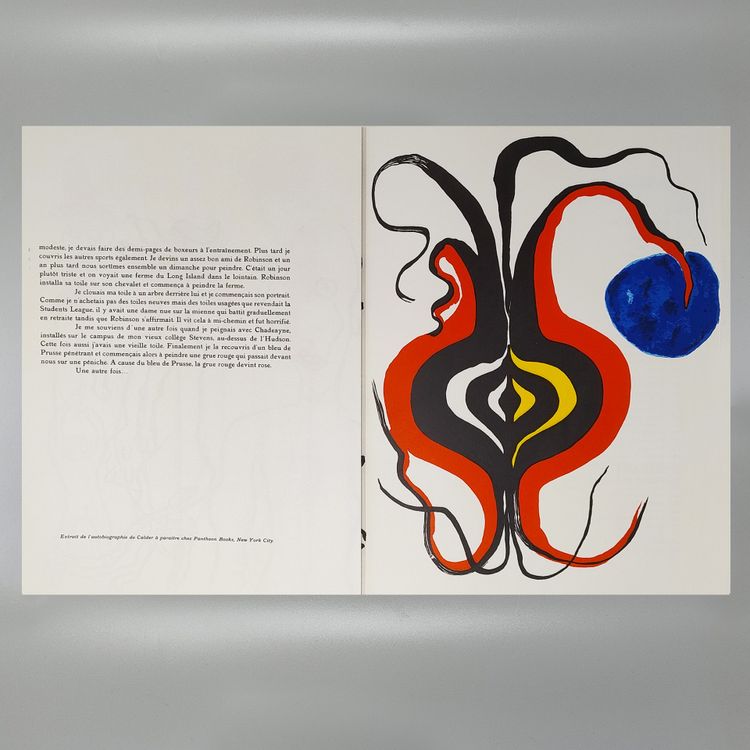 Alexander Calder "Derriere Le Miroir" n. 156 mit sieben Lithographien von Maeght Editeur.