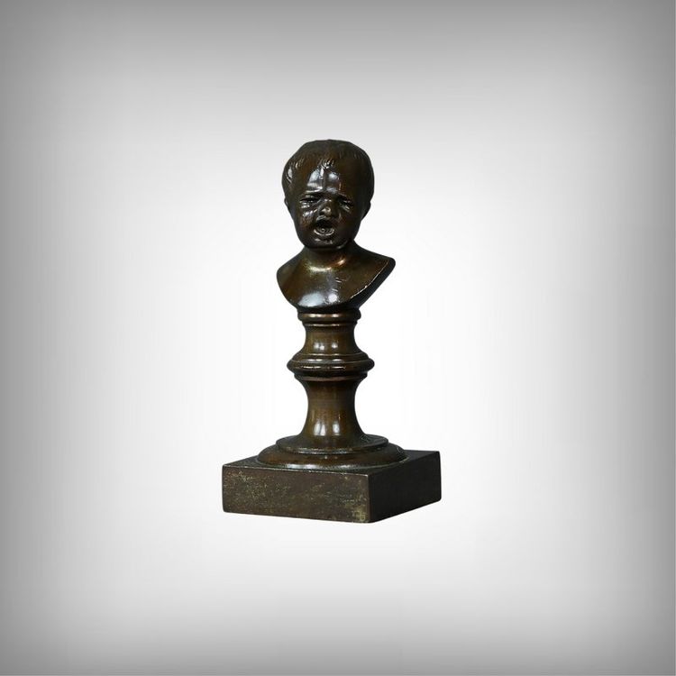 Statuette en Bronze « Jean qui pleure » d’après J-A. Houdon – Fin XIXe