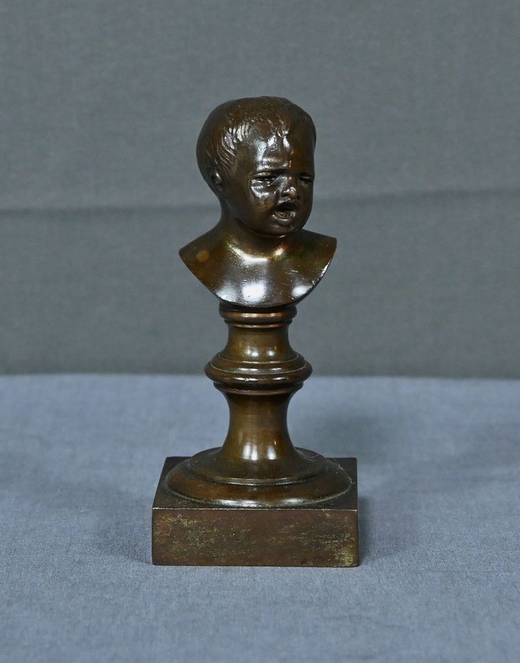 Statuette en Bronze « Jean qui pleure » d’après J-A. Houdon – Fin XIXe