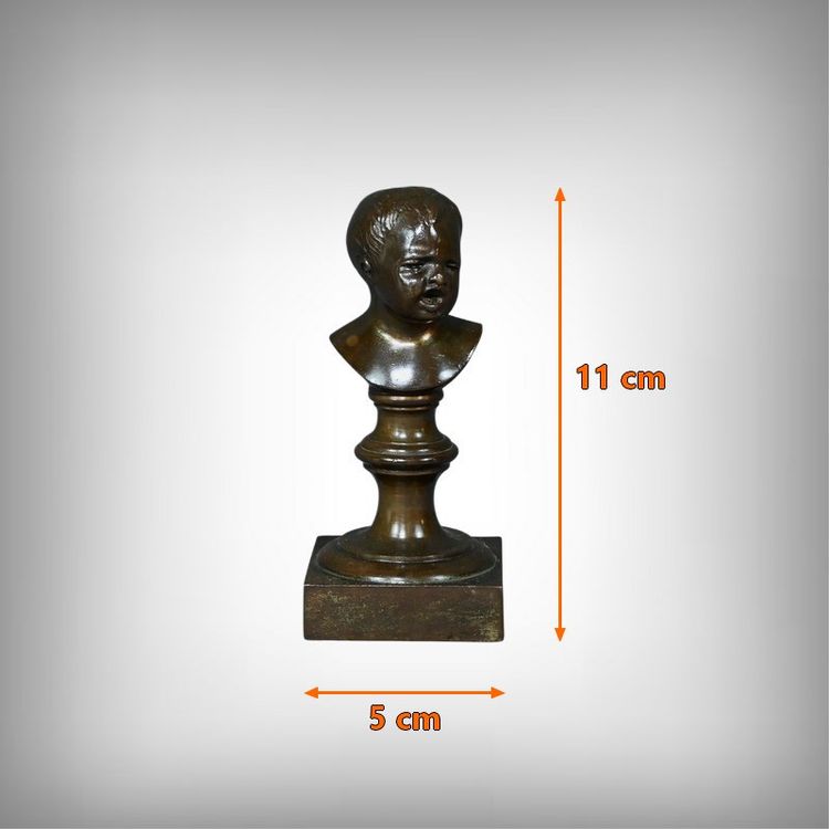 Statuette en Bronze « Jean qui pleure » d’après J-A. Houdon – Fin XIXe