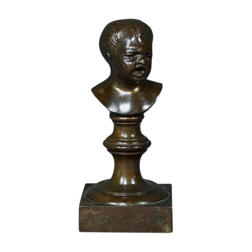 Statuette en Bronze « Jean qui pleure » d’après J-A. Houdon – Fin XIXe