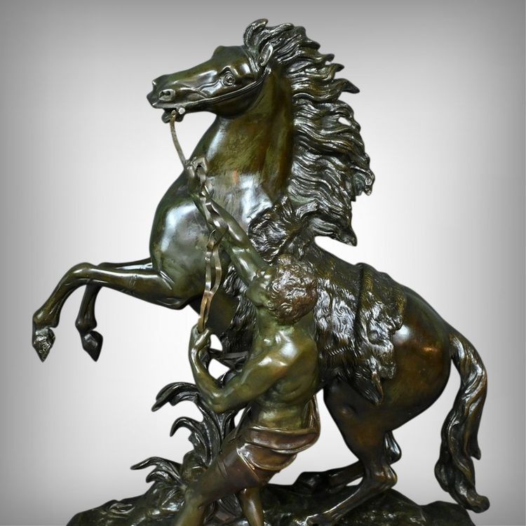 Large bronze "Le Cheval de Marly" after Coustou - Early 20th century