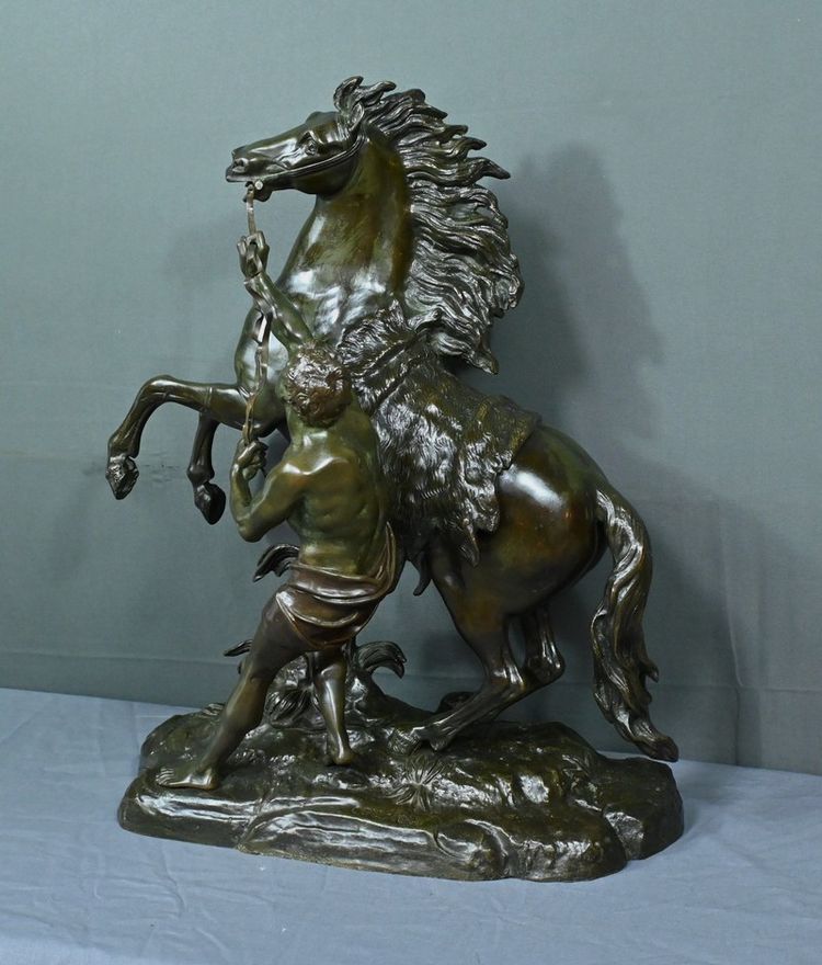 Large bronze "Le Cheval de Marly" after Coustou - Early 20th century