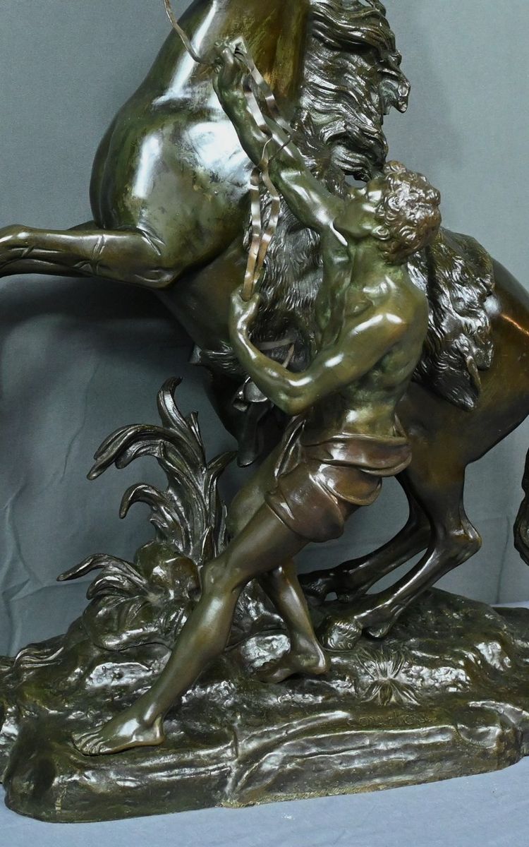 Large bronze "Le Cheval de Marly" after Coustou - Early 20th century