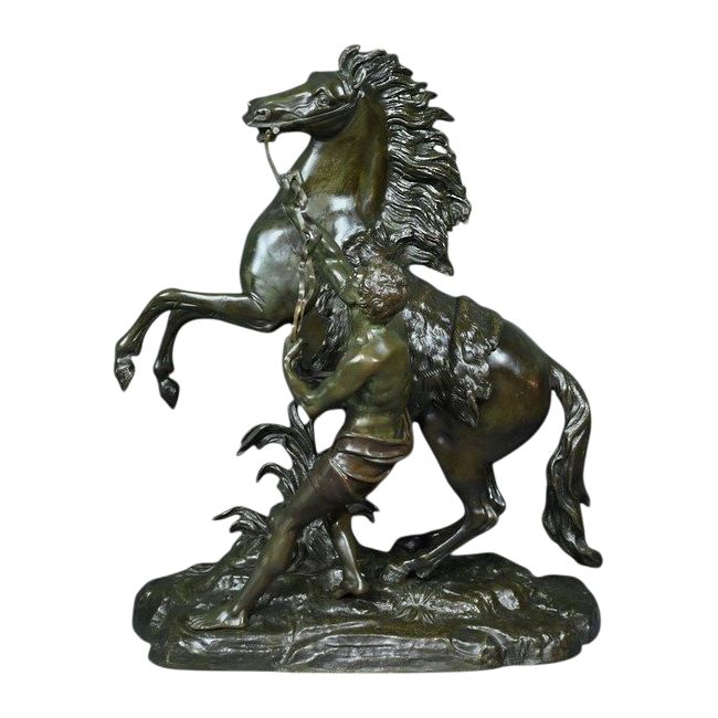 Large bronze "Le Cheval de Marly" after Coustou - Early 20th century