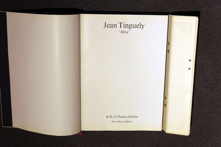 Jean Tinguely - "Méta" Französische Originalausgabe - Pierre Horay Éditeur