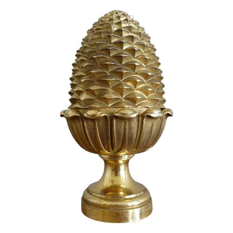 Kugel eines Schlosstreppengeländers aus vergoldeter Bronze - Stil Louis XVI Empire - Maison Fontaine