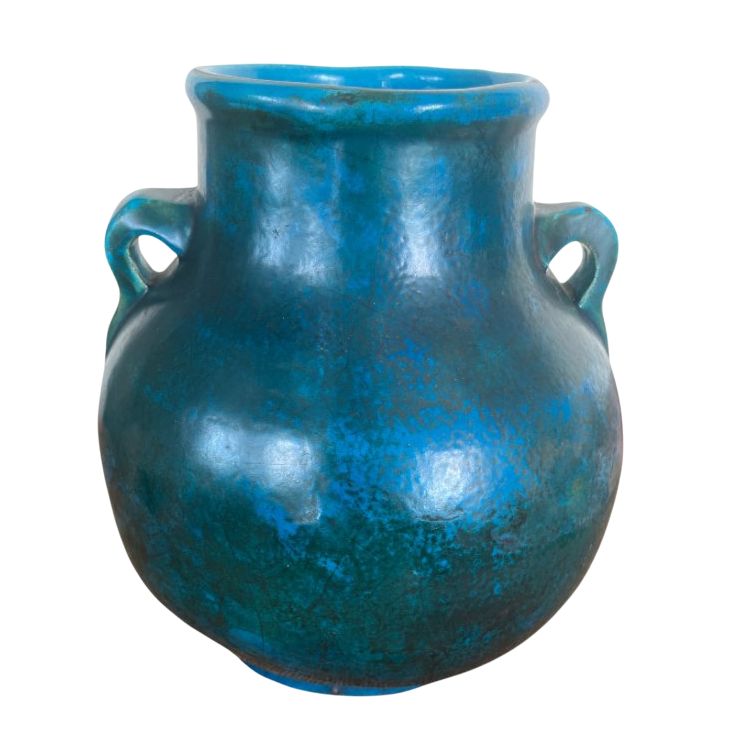 Vase aus emailliertem Steingut, signiert Edmond Lachenal (1855-1948)