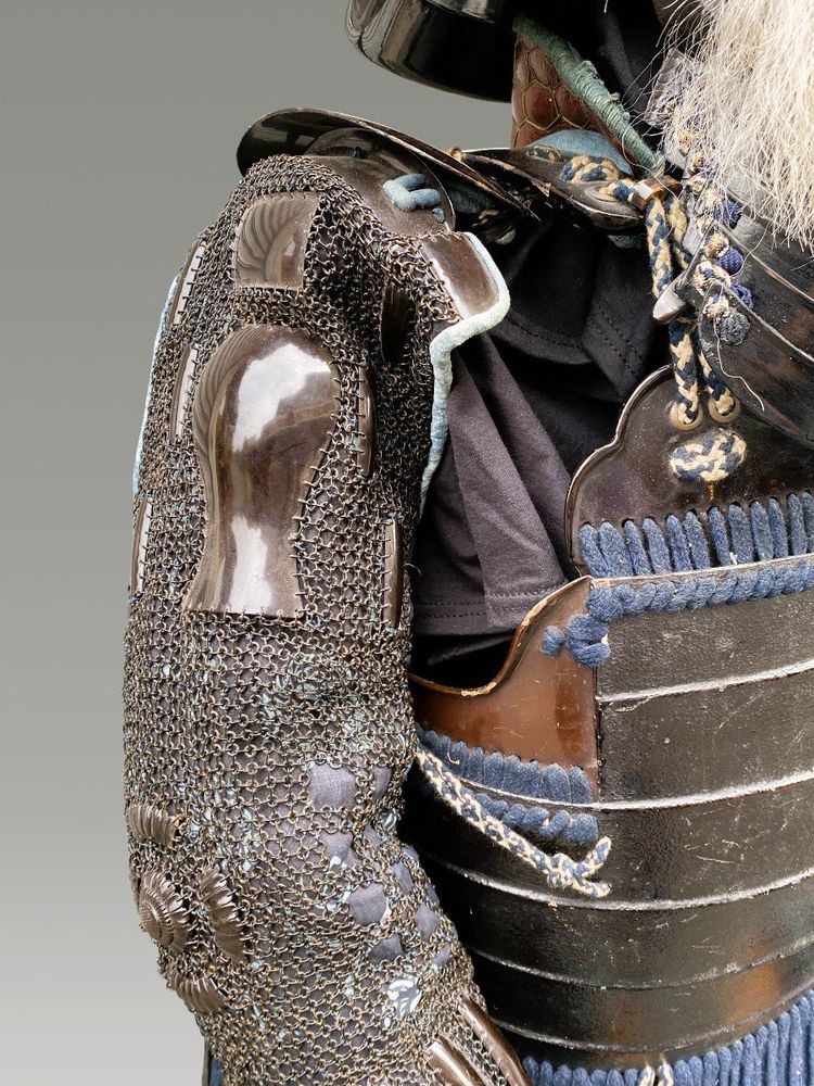 Samurai Armor, Kabuto Zunari Black Lacquer Late 18th century