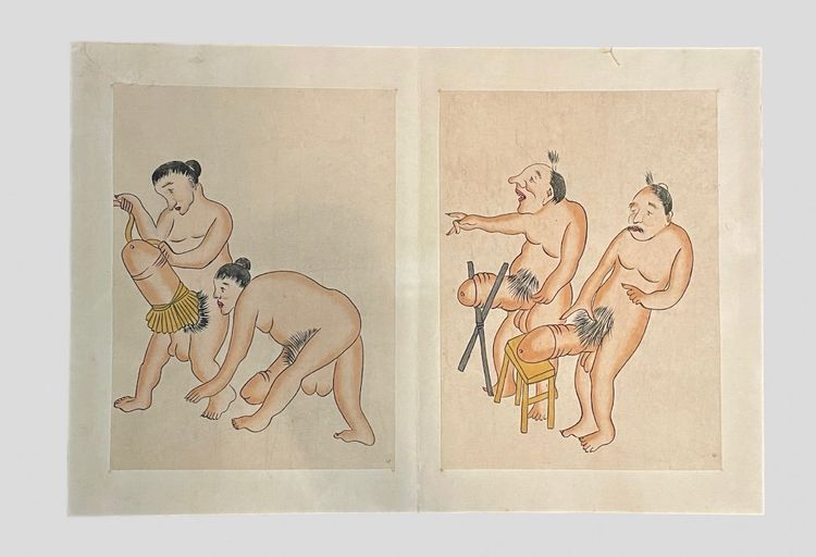 Album Shunga De Huit Encres érotiques - Période Edo.