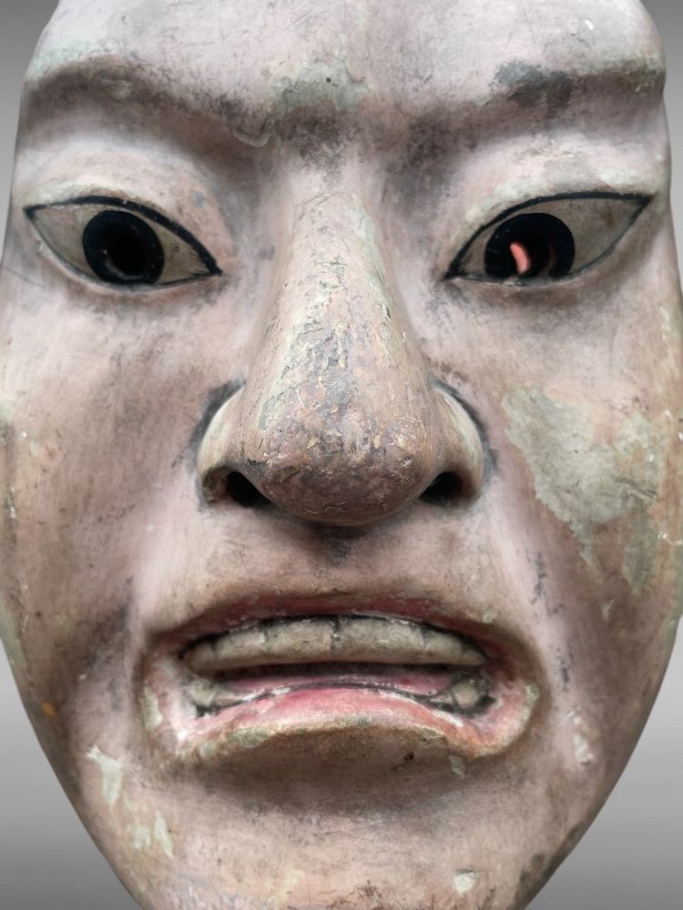 Maschera del teatro Noh - Periodo Edo (1603-1868).