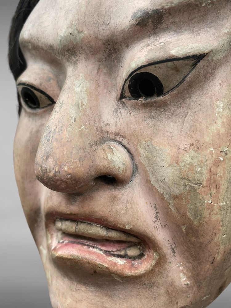 Maschera del teatro Noh - Periodo Edo (1603-1868).