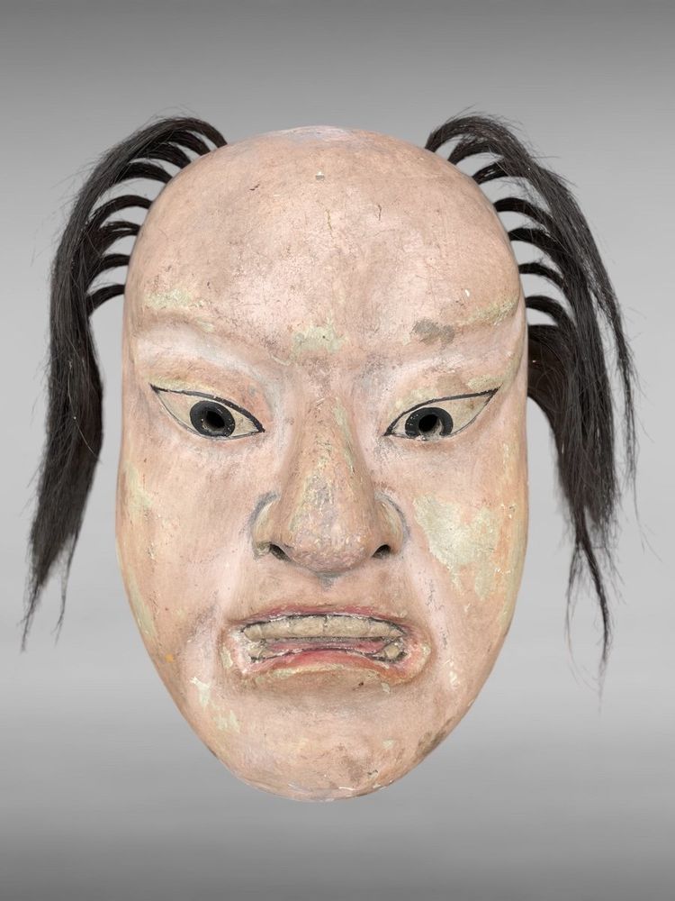Maschera del teatro Noh - Periodo Edo (1603-1868).