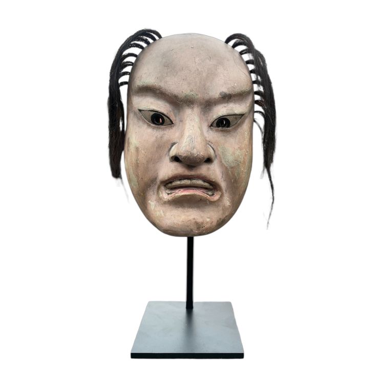 Maschera del teatro Noh - Periodo Edo (1603-1868).