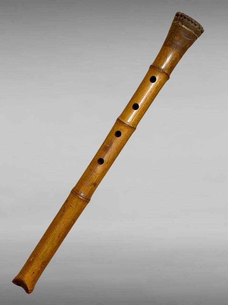 Ensemble De Trois Flutes En Bambou - Période Edo (1603-1868).