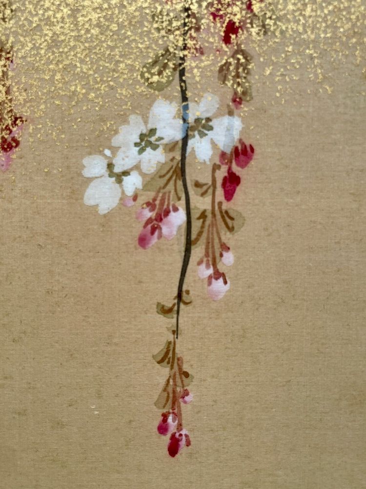 Paravento pieghevole a sei ante - Periodo Edo (1603 - 1868).