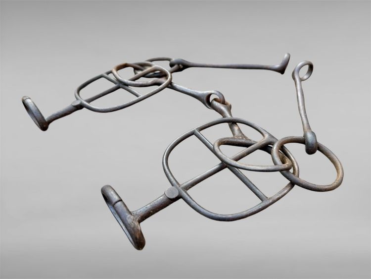 Morso per cavallo in ferro battuto - Periodo Edo (1603 - 1868).