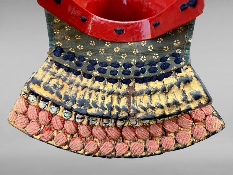 Samurai-Halbmaske Mempo Ryubu Aus Schmiedeeisen - Edo-Zeit (1603 - 1868).