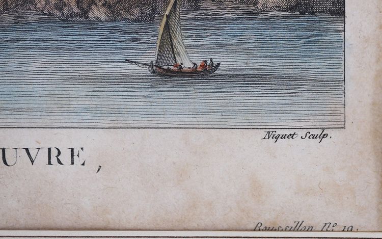 Paar gerahmte optische Ansichten XVIII. Jahrhundert