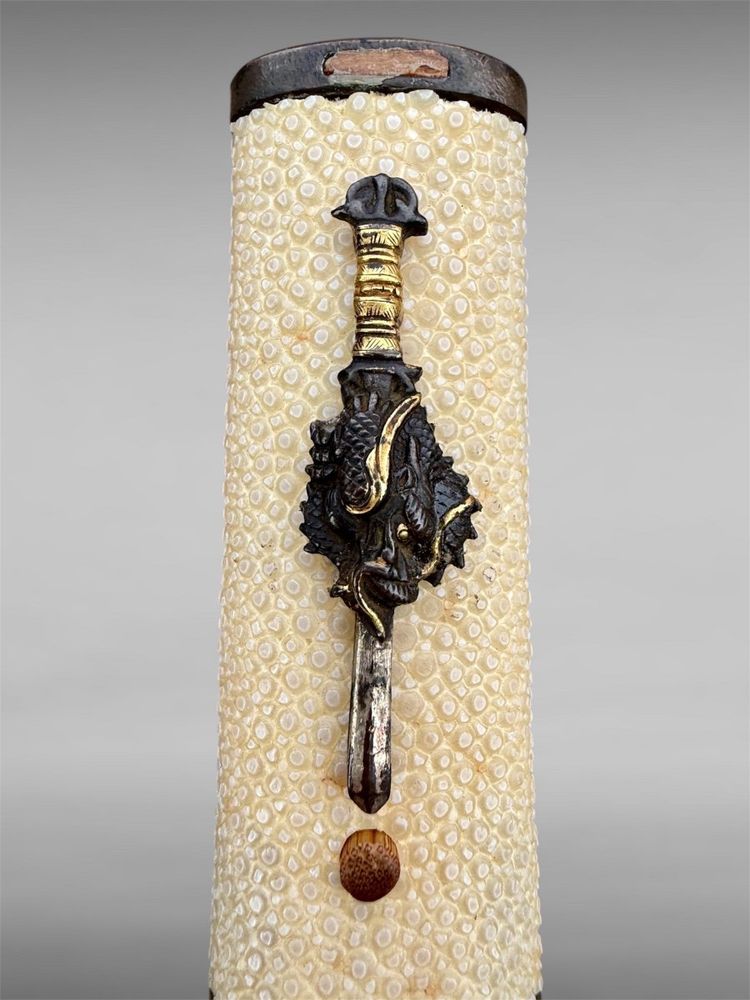 Tanto Koto Von Samurai schreibt Kaneyoshi zu Mit NTHK-Zertifikat - Eisho-Zeit (1504 - 1521).