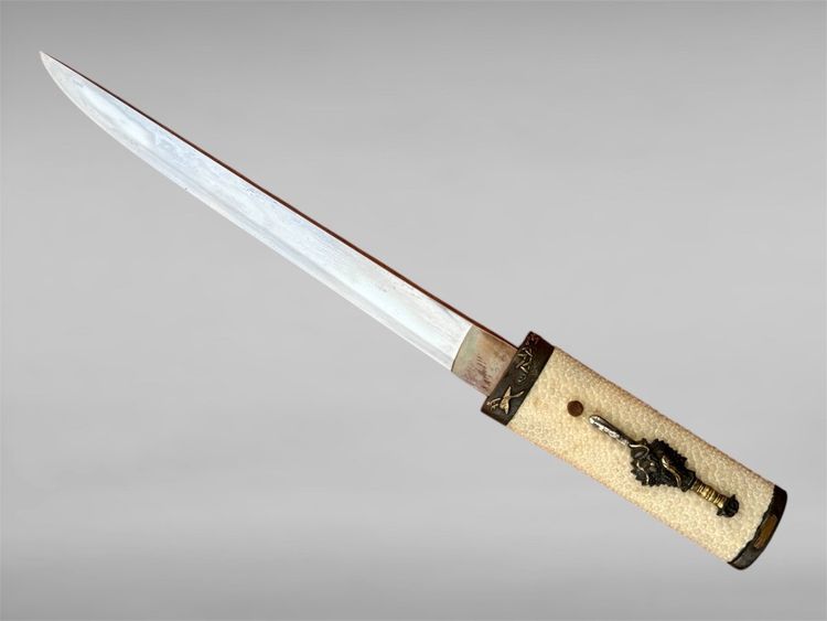 Tanto Koto Von Samurai schreibt Kaneyoshi zu Mit NTHK-Zertifikat - Eisho-Zeit (1504 - 1521).