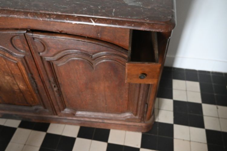 Credenza da caccia in legno naturale del XVIII secolo