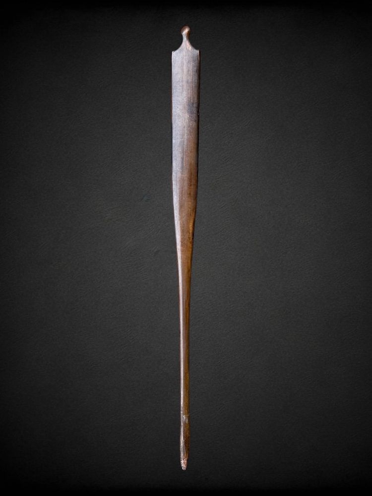 Kogai in rame, finemente lavorato - periodo Edo (1603 - 1868).