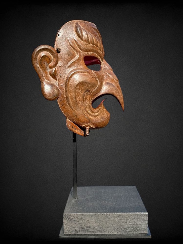 Somen Tengu En Fer Forgé De Fukutake Ichiro (1928-2002).