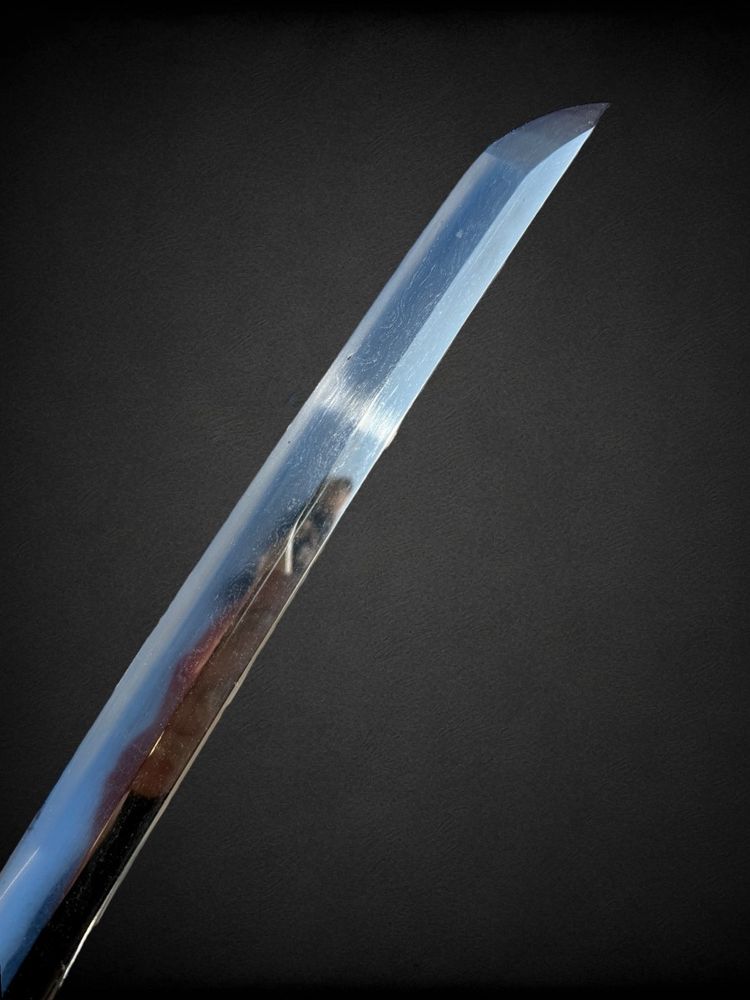 Sabre Japonais Katana, signé par Tomoshige, Avec Certificat NBTHK - fin Muromachi.