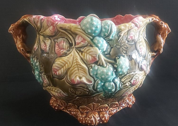 Jugendstil-Schlickertopf aus der Fayencerie d'Onnaing