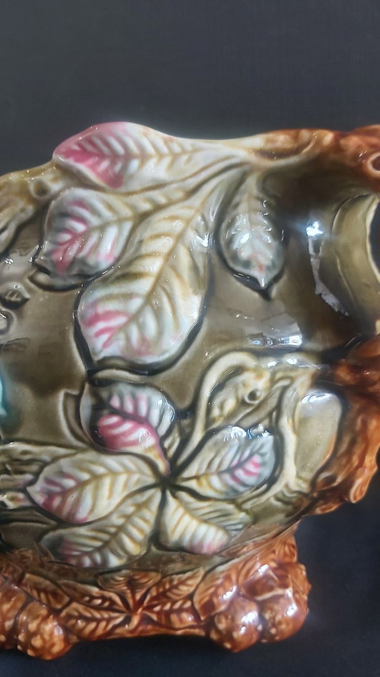Jugendstil-Schlickertopf aus der Fayencerie d'Onnaing
