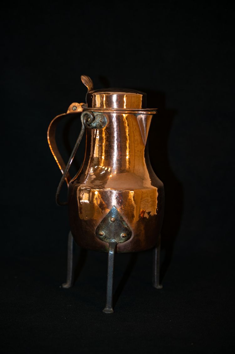 Large 18th century copper cockamamie
