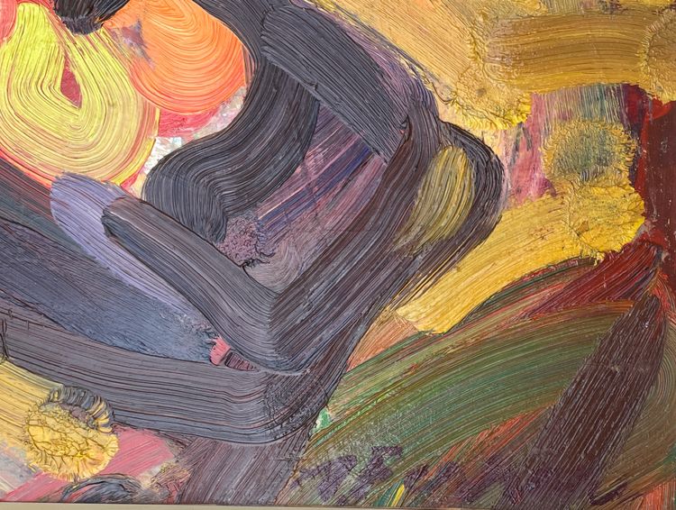 Tableau XXem Antoine Ferrari peintre Marseillais Nature morte couleurs chaudes expressionniste