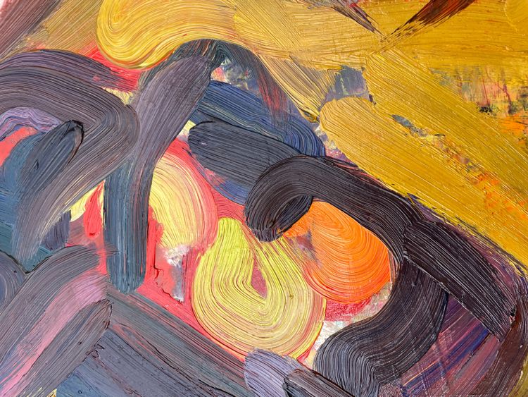 Tableau XXem Antoine Ferrari peintre Marseillais Nature morte couleurs chaudes expressionniste